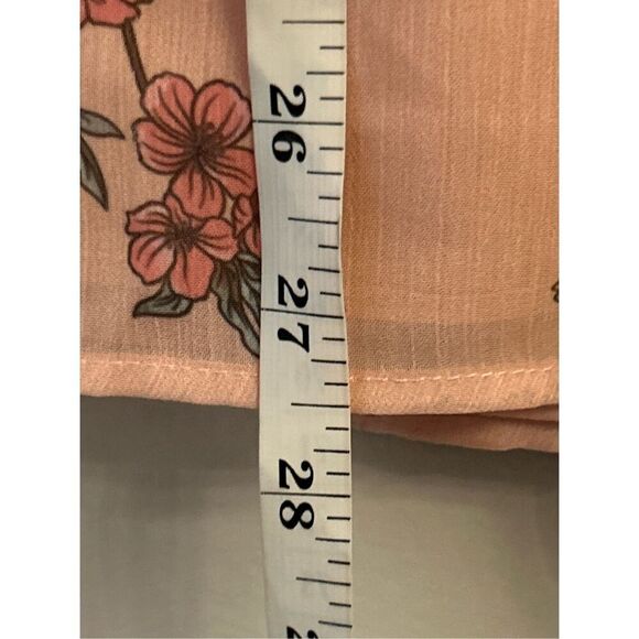 St. Tropez Ruffle Neck Sleeveless Floral Blouse XL Cottagecore - Picture 6 of 6